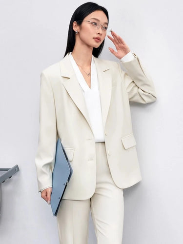 SENTUBILA Women's Blazer – Tailored Loose Fit for Effortless Autumn Style 10