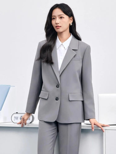 SENTUBILA Women's Blazer – Tailored Loose Fit for Effortless Autumn Style 7
