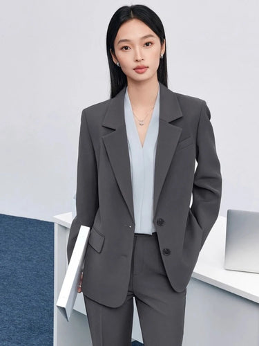 SENTUBILA Women's Blazer – Tailored Loose Fit for Effortless Autumn Style 8