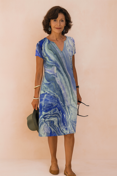 Sarah White Summer Dress – Classic V-Neck Design for Wedding Guests and Garden Events 2