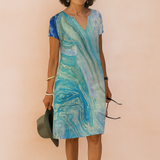 Sarah White Summer Dress – Classic V-Neck Design for Wedding Guests and Garden Events 3