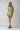 Pleated Halterneck Open Back Mini Dress