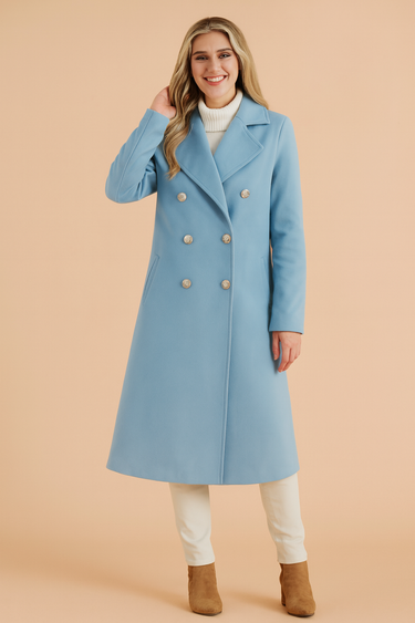 Selena Longline Coat – Elegant Tailored Design for Winter Warmth 1