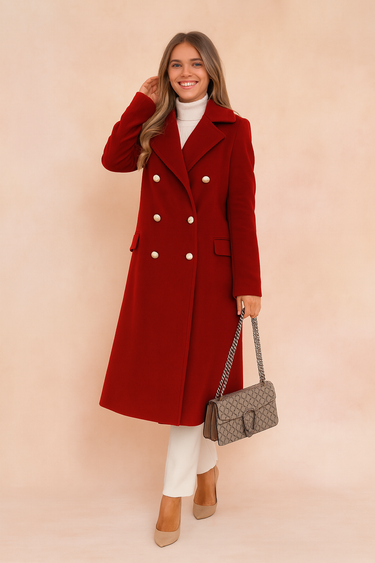 Selena Longline Coat – Elegant Tailored Design for Winter Warmth 3