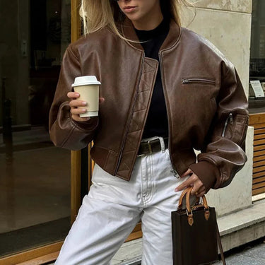 Women’s Retro Cropped Vintage Jacket - Juniper 1