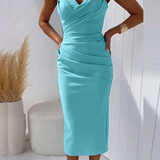Sharon | Elegant Sweetheart Neckline Midi Dress 4