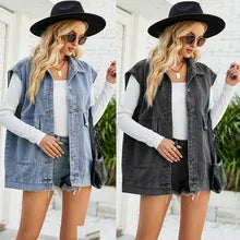 Sleeveless Denim Vest Jacket 6