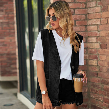 Sleeveless Denim Vest Jacket 8
