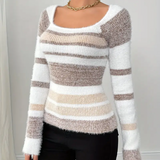 Slim Fit Color Block Striped Sweater 7