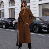 Sophia Black Trench Coat – Stylish Mid-Long Design for Work and Casual Wear 5