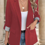 Sophia Casual Suit Jacket – Elegant Slim Fit Design for Versatile Day-to-Night Wear 2