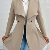 Sophia Slim-Fit Wool Coat – Chic Transitional Outerwear for Office and Casual Wear 0