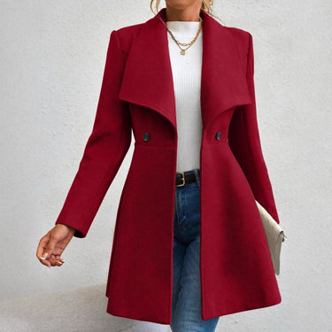 Sophia Slim-Fit Wool Coat – Chic Transitional Outerwear for Office and Casual Wear 3