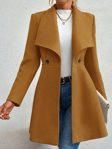Sophia Slim-Fit Wool Coat – Chic Transitional Outerwear for Office and Casual Wear 4