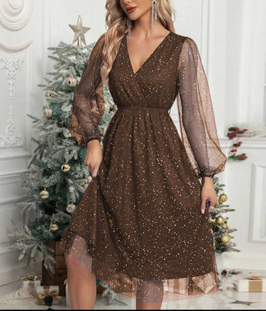 Sophia V-Neck Cocktail Dress – Elegant Slim Fit for Special Occasions 5