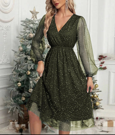 Sophia V-Neck Cocktail Dress – Elegant Slim Fit for Special Occasions 6