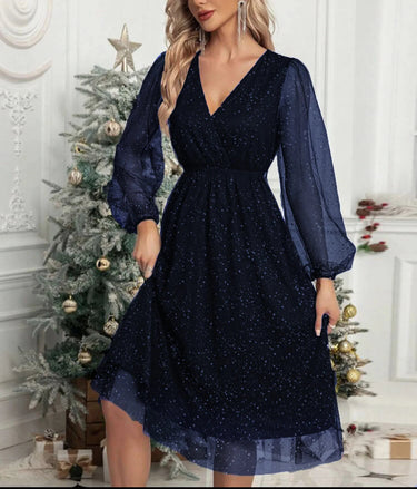 Sophia V-Neck Cocktail Dress – Elegant Slim Fit for Special Occasions 7