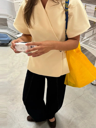 Spring Blazer Coat – V-Neck Design for Effortless Style 3