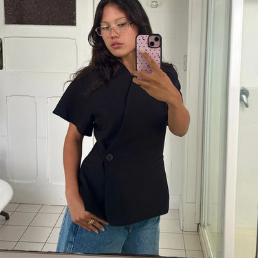 Spring Blazer Coat – V-Neck Design for Effortless Style 8