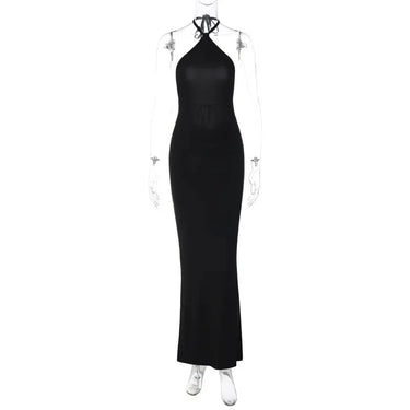 summer 2025 maxi dresses Halter Neck Backless Formal Wear Maxi Dress – Zoe Sydney