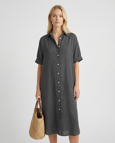 Summer Breeze Shirt Dress – Relaxed Cotton-Linen Comfort 3