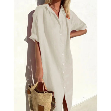 Summer Breeze Shirt Dress – Relaxed Cotton-Linen Comfort 5