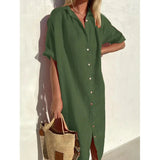 Summer Breeze Shirt Dress – Relaxed Cotton-Linen Comfort 6