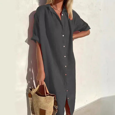 Summer Breeze Shirt Dress – Relaxed Cotton-Linen Comfort 7
