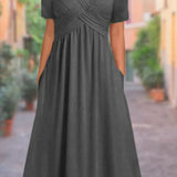 Summer V-Neck Dress – Flattering Casual Style for Warm Days 0