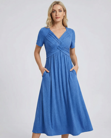 Summer V-Neck Dress – Flattering Casual Style for Warm Days 2