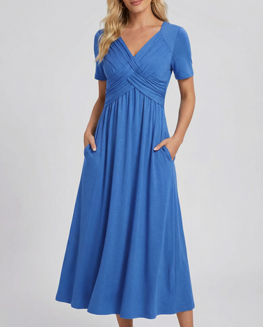 Summer V-Neck Dress – Flattering Casual Style for Warm Days 4