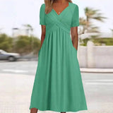 Summer V-Neck Dress – Flattering Casual Style for Warm Days 6