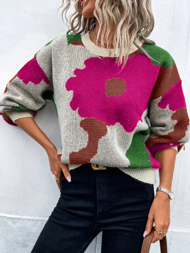 Sydney | Women's Floral Print Pullover Sweater 0