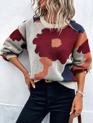 Sydney | Women's Floral Print Pullover Sweater 1