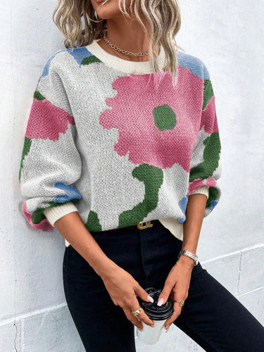 Sydney | Women's Floral Print Pullover Sweater 2