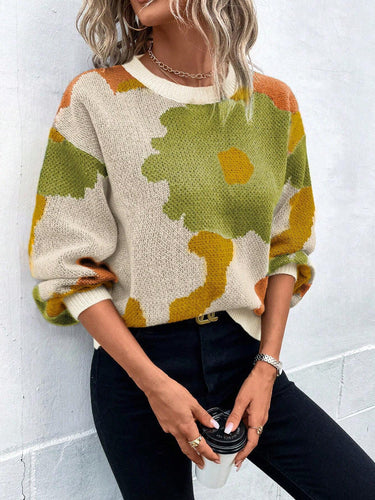 Sydney | Women's Floral Print Pullover Sweater 5
