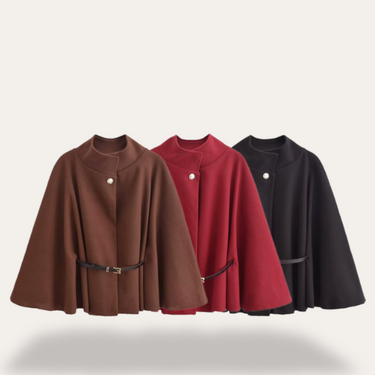 Tania | Stylish Wool Cape Coat for Women 3