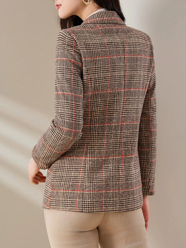 Tartan Blazer – Stylish Slim-Fit Design for Professional Settings 1