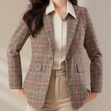Tartan Blazer – Stylish Slim-Fit Design for Professional Settings 2