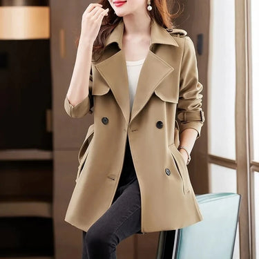 Tessa Black Trench Coat Women – Stylish Layer for Transitional Weather 2