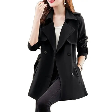 Tessa Black Trench Coat Women – Stylish Layer for Transitional Weather 3