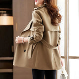 Tessa Black Trench Coat Women – Stylish Layer for Transitional Weather 4