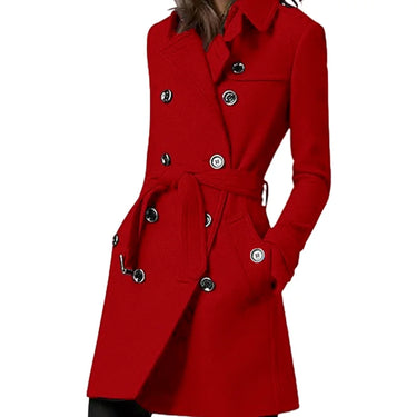 Tessa Black Trench Coat – Stylish Double Breasted Design for Casual Streetwear 3