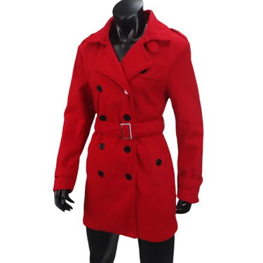 Tessa Black Trench Coat – Stylish Double Breasted Design for Casual Streetwear 4