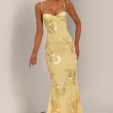 Théoline Floral Jacquard Corset Maxi Dress 6
