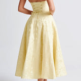 Triana Midi Dress - Lemon 6