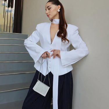 Tuularose Blazer Jacket – V-Neck Casual Slim Fit for Autumn/Winter 5