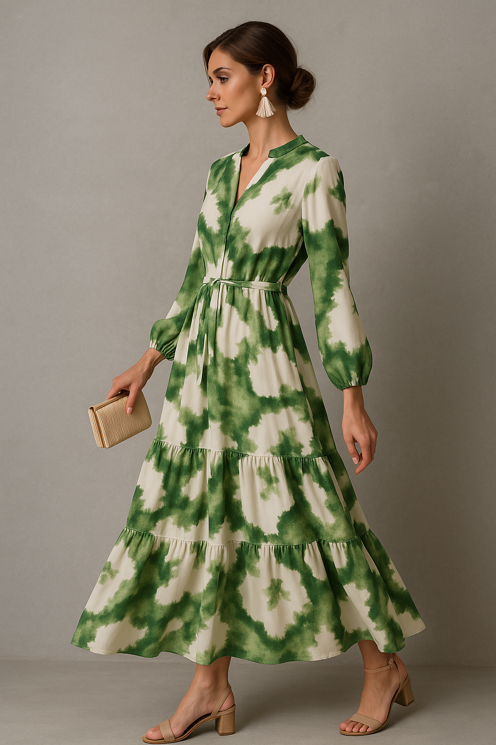 V-Neck Maxi Dress 1