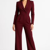 V-Neck Wide-Leg Jumpsuit 1