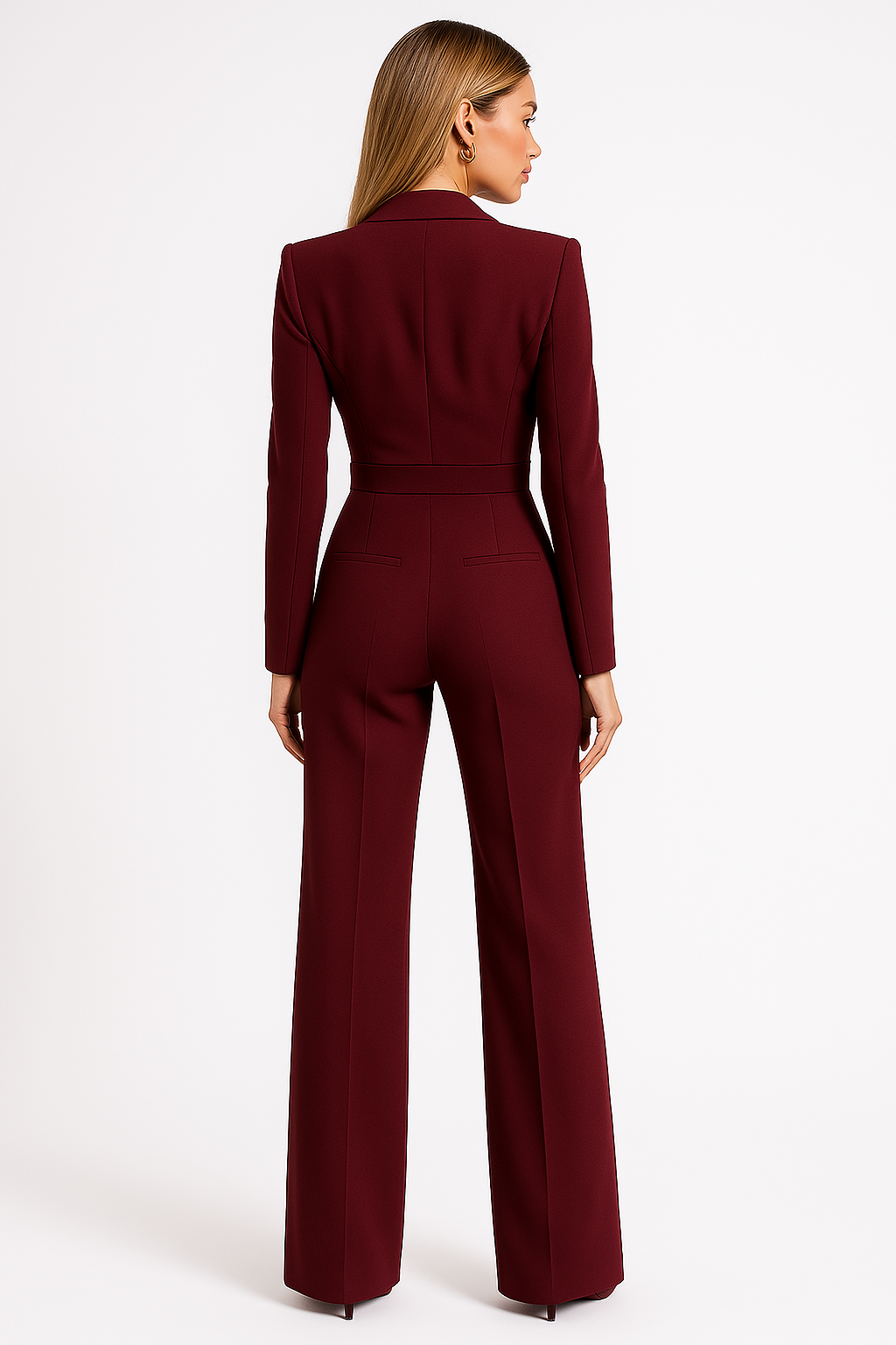V-Neck Wide-Leg Jumpsuit 2